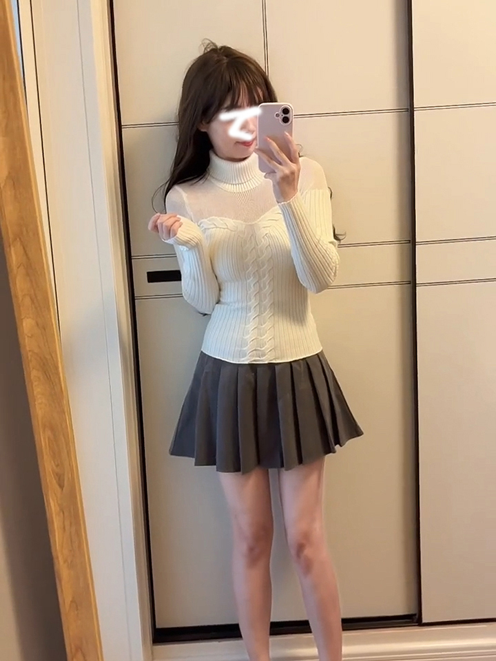 In Stock Soft Knit Sweater Gentle and Subtly Sexy - Image 4