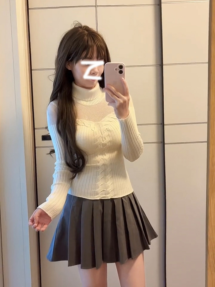 In Stock Soft Knit Sweater Gentle and Subtly Sexy - Image 3